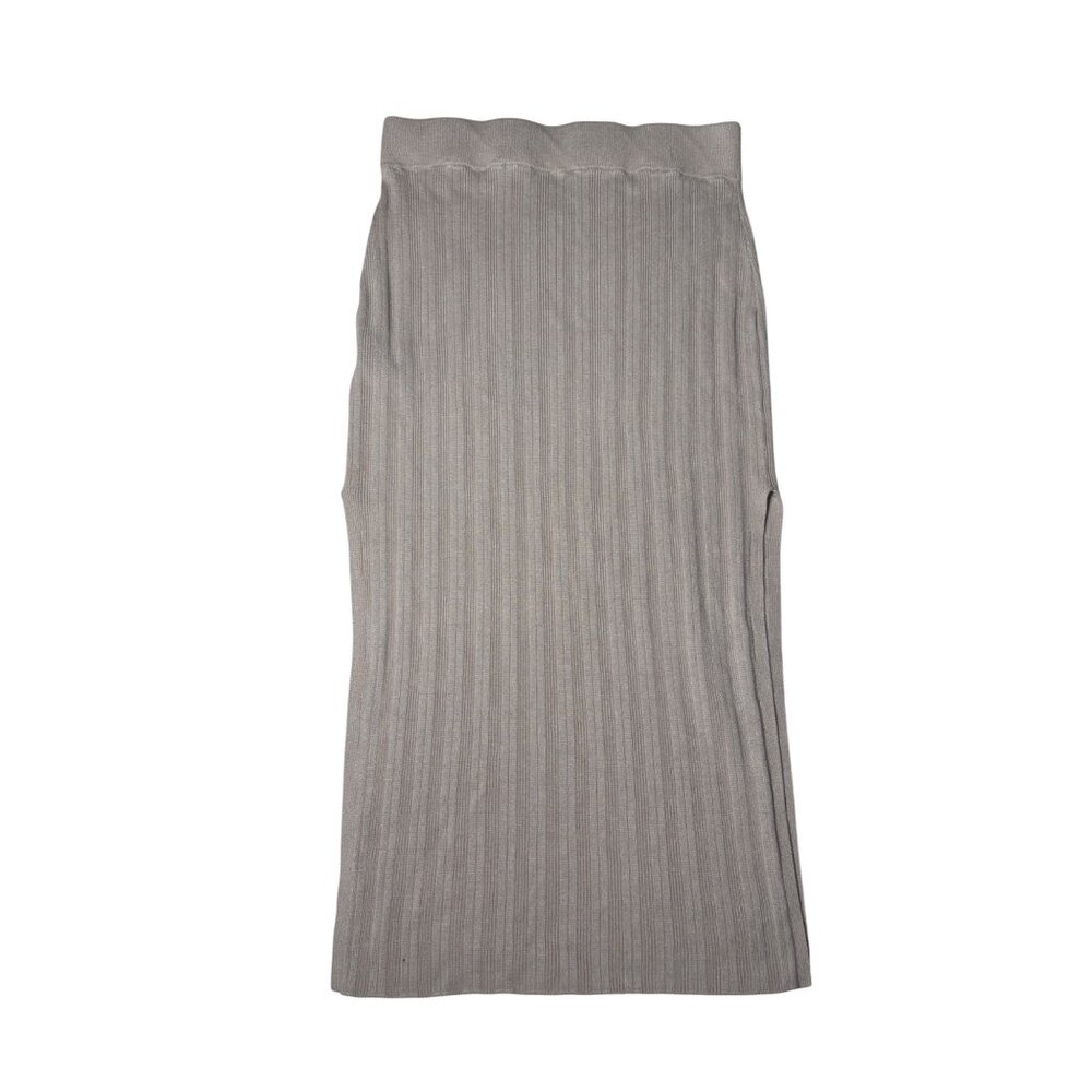 Abercrombie & Fitch Women’s Size Small Sweater Midi Skirt Double Slit Ribbed - Picture 2 of 4